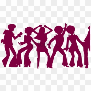 Free Png Download Seventies Dancers Silhouette Png - Cartoon People Dancing Clipart