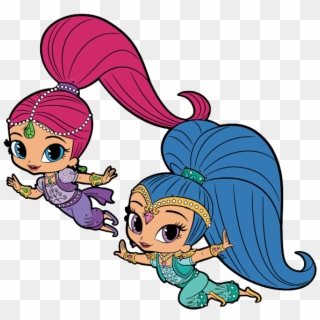 Shimmer And Shine Png - Shimmer And Shine Cartoon Drawing Clipart
