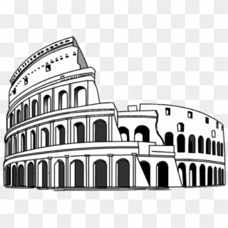 Free Png Colosseum Png Images Transparent - Drawing Picture Of Monuments Clipart