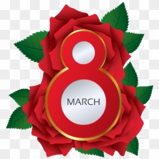 March 8 Rose Png Clipart