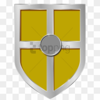 Free Png Gold Shield Png Png Image With Transparent - Cartoon Gold Shield Transparent Clipart