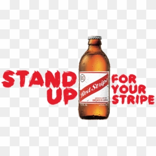 Red Stripe Stand Up Clipart