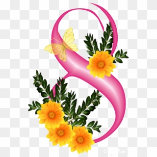 8 March Womens - 8 March Women's Day Flowers Png Clipart