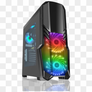 Cit G Force Black/rgb Window Midi Tower Case With Built - Gaming Pc For Fortnite Clipart