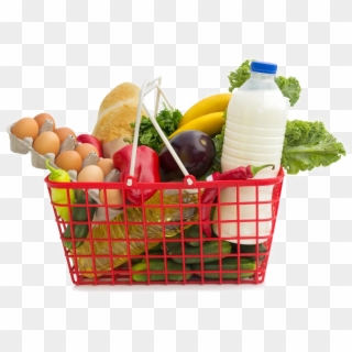 Share This Image - Basket Of Groceries Clipart