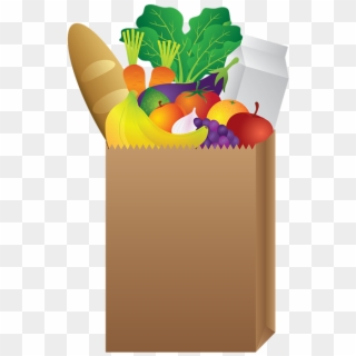 Click And Drag To Re-position The Image, If Desired - Bag With Food Clipart - Png Download