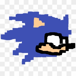 Lazy Sonic 3 Sprite Head Clipart