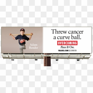 Adam Bender Threw Cancer A Curve Ball When He Decided - Billboard Inspiration Clipart
