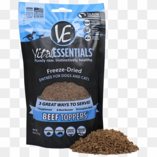 Vital Essentials Freeze Dried Beef Toppers For Cats Clipart