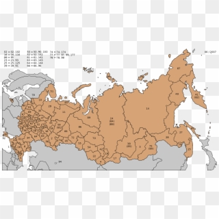 Russia License Plates - Map Of Russia And The Cis Clipart