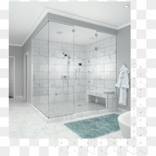 How To Change A Shower Head - Rustic Bathroom With Steam Shower Clipart