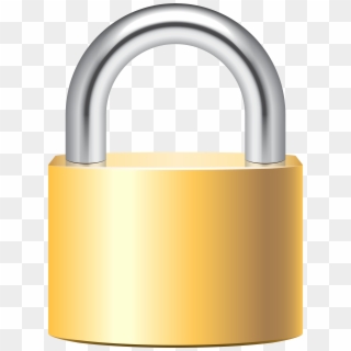 Picture Freeuse Gold Clip Art Best Web Highquality - Gold Padlock - Png Download