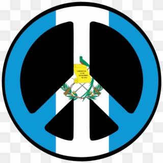 Guatemala Flag Symbol N2 - Peace Symbol Colour Clipart