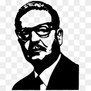 Salvador Allende Outline 56th President Of The Senate - Salvador Allende Vector Clipart