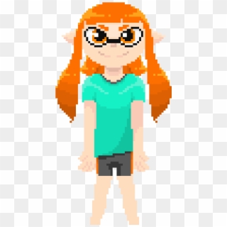 Inkling Girl Finished - Cartoon Clipart