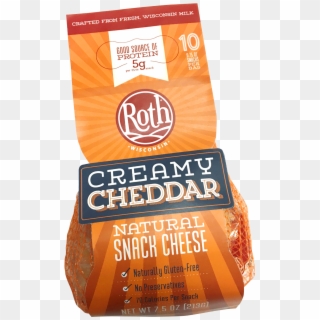 Creamy Cheddar Snack Cheese - Whole Grain Clipart