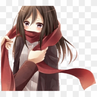 When Mikasa Thought Eren Had Died She Did Something - Mikasa Ackerman Red Scarf Clipart