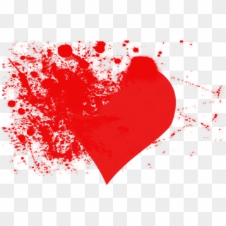 Splatter Heart Brush Blood Splatter Heart Animated - Heart Blood Splatter Transparent Clipart