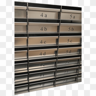 Numbering For Vertical Racks, Upright Side Access Racks - Shelf Clipart
