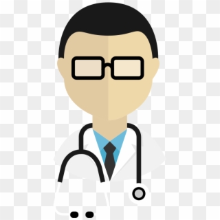 Male Doctor Flat Icon Vector - Doctor Icon Gif Clipart