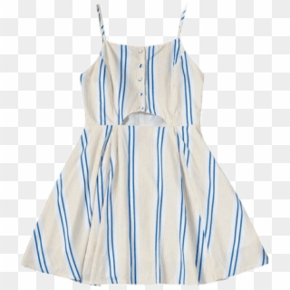 Dress Yellow Blue White Stripes Vintage Clothing Appare - Pattern Clipart