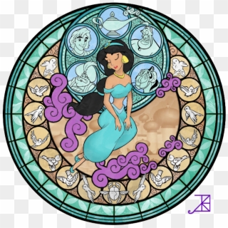 Disney Princess Images Jasmine Stained Glass Hd Wallpaper - Jasmine Stained Glass Clipart