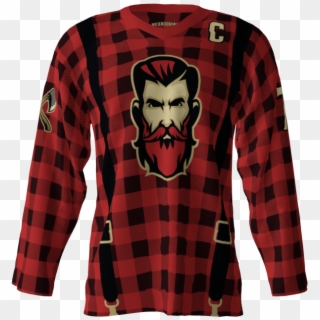 Lumberjacks Custom Hockey Jersey - Long-sleeved T-shirt Clipart
