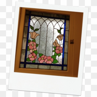 Rose Stained Glass - Stained Glass Clipart