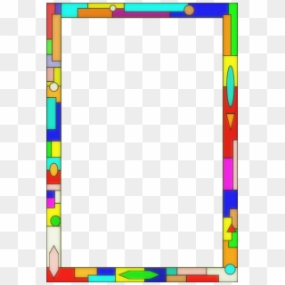 Stained Glass Border 01 By Arvin61r58 - Stained Glass Border Clip Art - Png Download
