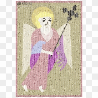 St Matthew Book Of Kells Stained Glass - Cross-stitch Clipart