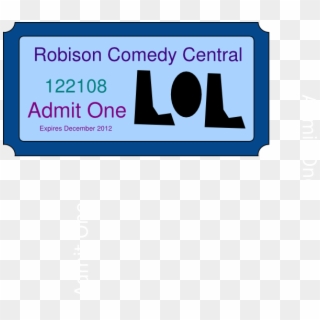 Comedy Central Ticket Clip Art - Graphic Design - Png Download
