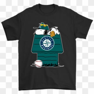 Seattle Mariners Snoopy And Woodstock Resting Together - Keep The Earth Clean It's Not Uranus T Shirt Clipart