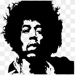 Free Vector Jimi Hendrix - Jimi Hendrix Black And White Clipart