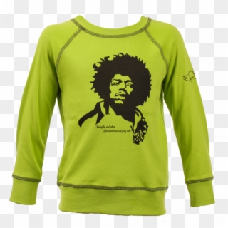 Jimi Hendrix Kids Toddler Longsleeve Green - Great Heck Voodoo Mild Clipart