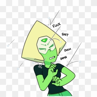 Peridot Experiencing Hail For The First Time - Cartoon Clipart
