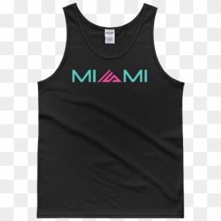Miami Skyline Mens Tank Top Black - Top Clipart