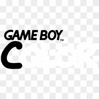 Game Boy Color Logo Black And White - Game Boy Clipart