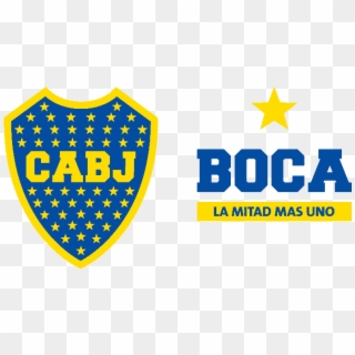 Boca Logo La Mitad Más Uno - Boca Juniors Clipart