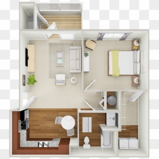 1 Bedroom Floor Plan - Floor Plan Clipart