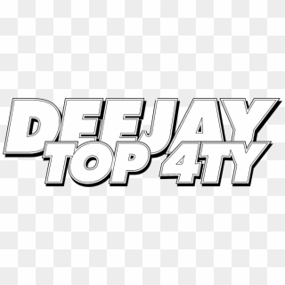 Deejay Top 4ty Logo Black And White Clipart
