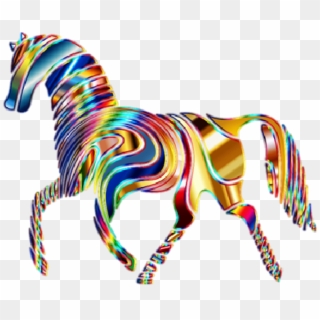 #caballo #horse #aethestic #tumblr - Psychedelic Horse Clipart