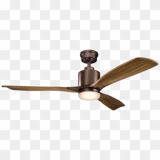 Kichler 300027 Ridley Ii 52" Ceiling Fan , Png - Bronze Walnut Ceiling Fan Clipart