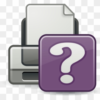 This Free Icons Png Design Of Print Question Icon - Printer Information Icon Clipart