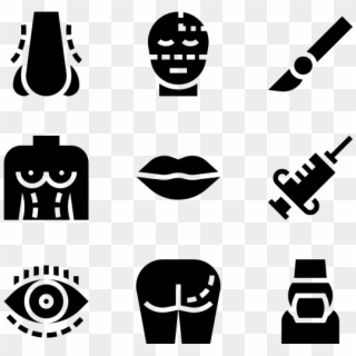 Plastic Surgery - Successful Icons Clipart
