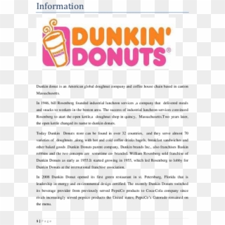 Pdf - Dominos Dunkin Donuts Clipart