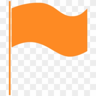 Black Flag Icon - Orange Flag Icon Png Clipart