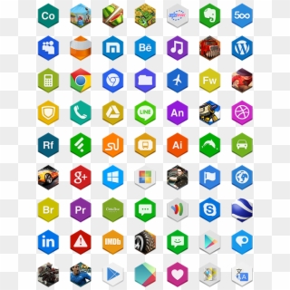 Search - Hex Icons Clipart
