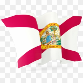 Florida Flag Vector - Waving Florida Flag Clipart