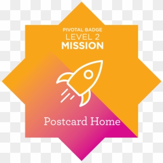 Postcard Home Pivotal Misson Badge - Graphic Design Clipart