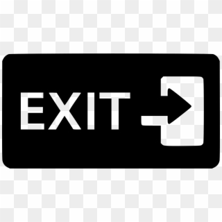 Exit Sign Wayfinding Fire Door Emergency Comments - Exit Clipart